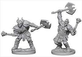 Pathfinder Deep Cuts Unpainted Minis - Hafl Orc Male Barbarian