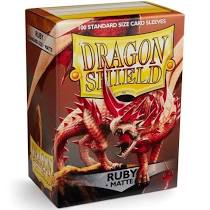 Sleeves - Dragon Shield - Box 100 - Matte Ruby